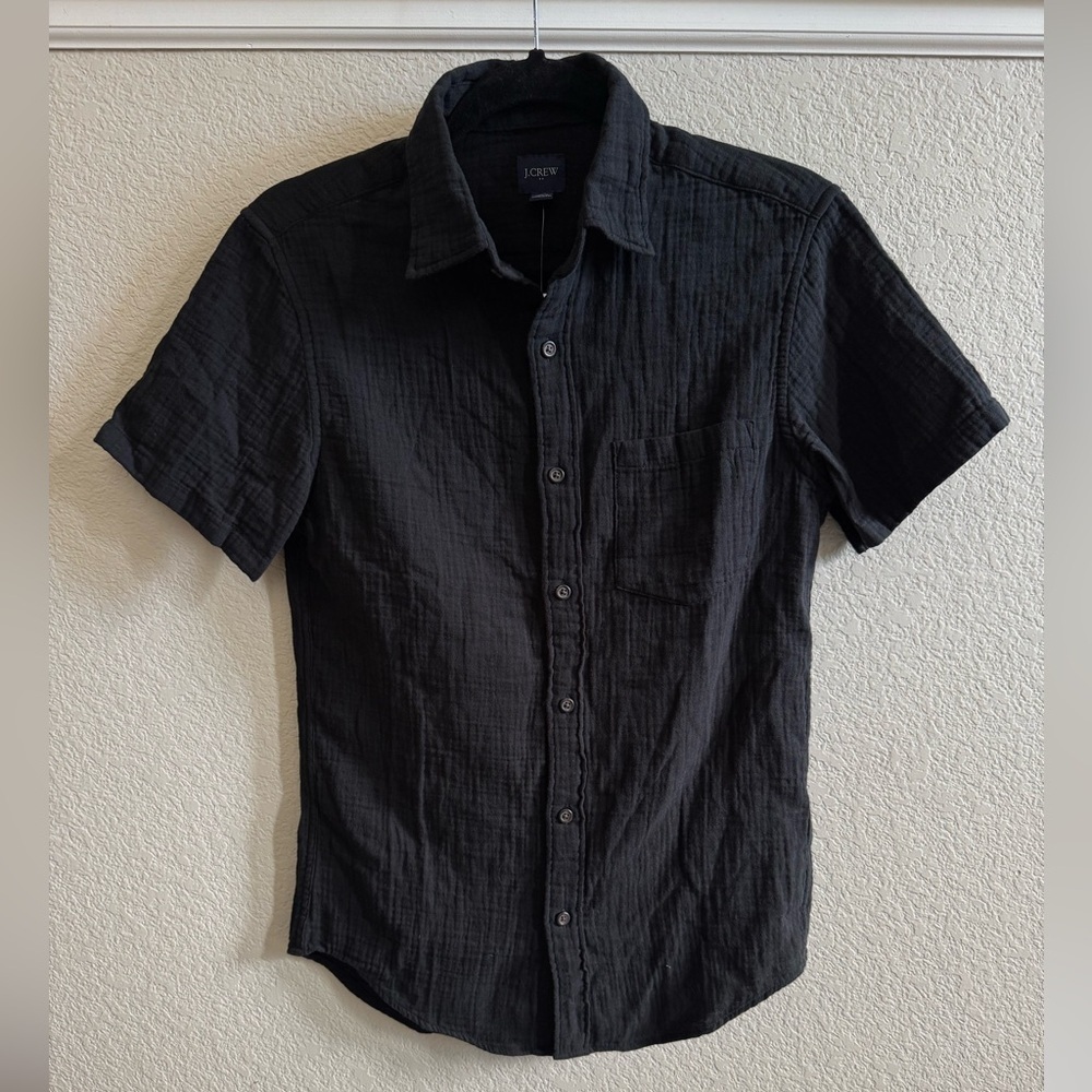 NWT J.Crew Factory Short-Sleeve Gauze Shirt Men's Size XS